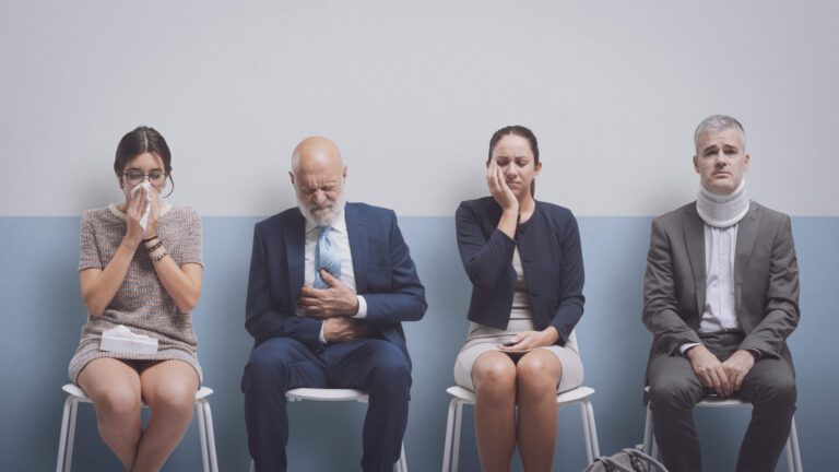 people in waiting room